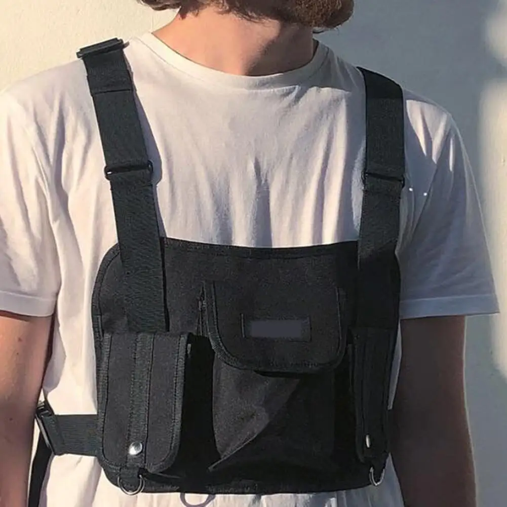 Унисекс Rig хип поп уличная Тактический сумка на груди карман поясная сумка