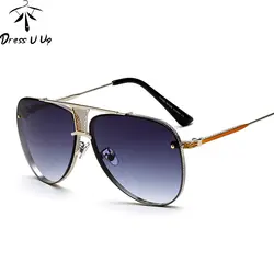 DRESSUUP Мода Высокое качество пилотные очки Для женщин Для мужчин Брендовая Дизайнерская обувь UV400 Gafas солнцезащитные очки оттенки óculos-де-Sol