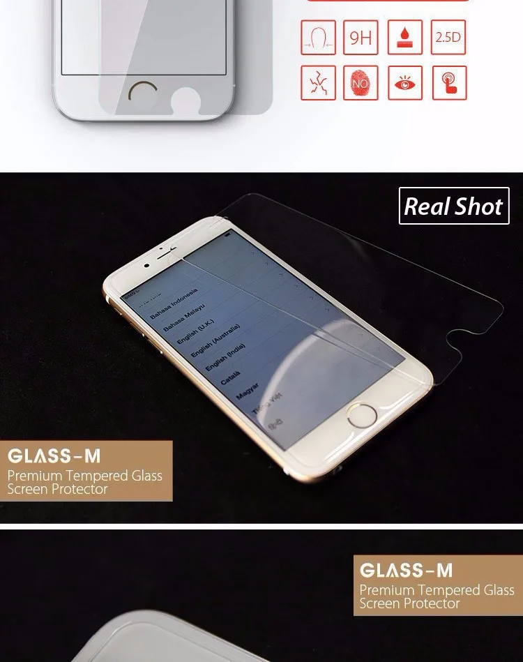 100 шт/партия чистое Переднее стекло для iPhone X 6 6S 7 8 Plus 4," 5,5" Закаленное стекло Защитная пленка для экрана