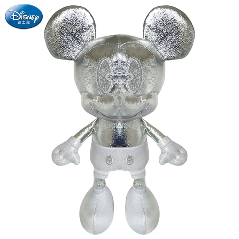 

Плюшевая игрушка «Микки Мауса» Disney, серебристая плюшевая кукла, красивая модная мягкая игрушка-Зверюшка, аниме мультяшный персонаж, детский подарок, hszz114