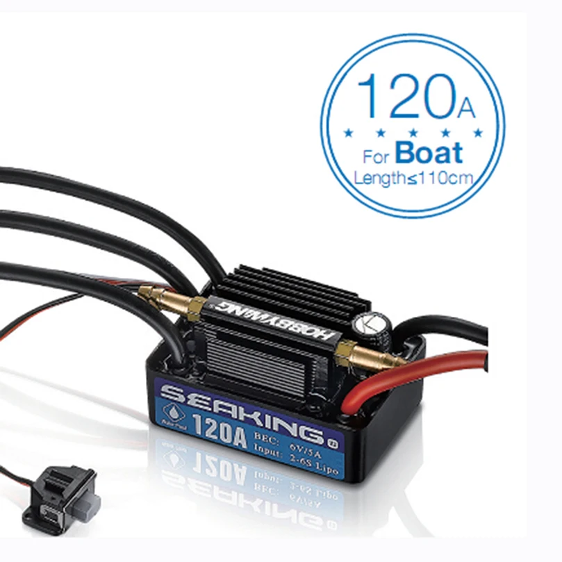 Hobbywing SeaKing V3 للماء 120A/180A/60A/30A 2-6 S يبو سرعة تحكم 6 V /5A BEC فرش ESC ل RC سباق القوارب Hobbywing SeaKing V3 للماء 120A/180A/60A/30A 2-6 S يبو سرعة تحكم 6 V /5A BEC فرش ESC ل RC سباق القوارب