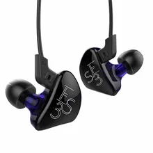 Новые наушники 1DD + 1BA гибридные HIFI DJ монитор со сменным кабелем