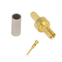 4 шт. CRC9 штекер соединитель прямой обжимной для RG316 RG174 RG178 RF коаксиальный кабель