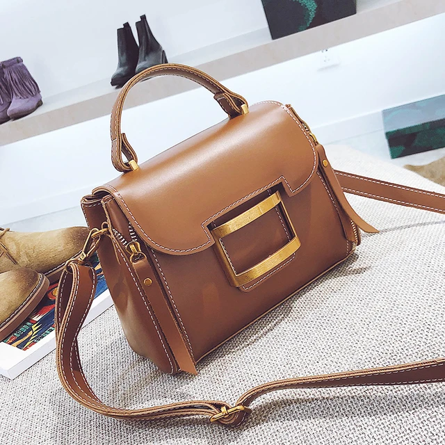 2018 Designer Designs New Trendy Korean Style Handbag Simple Fashion 2018 Designer Designs New Trendy Korean Style Handbag Simple Fashion Atmospheres Oblique Satchel