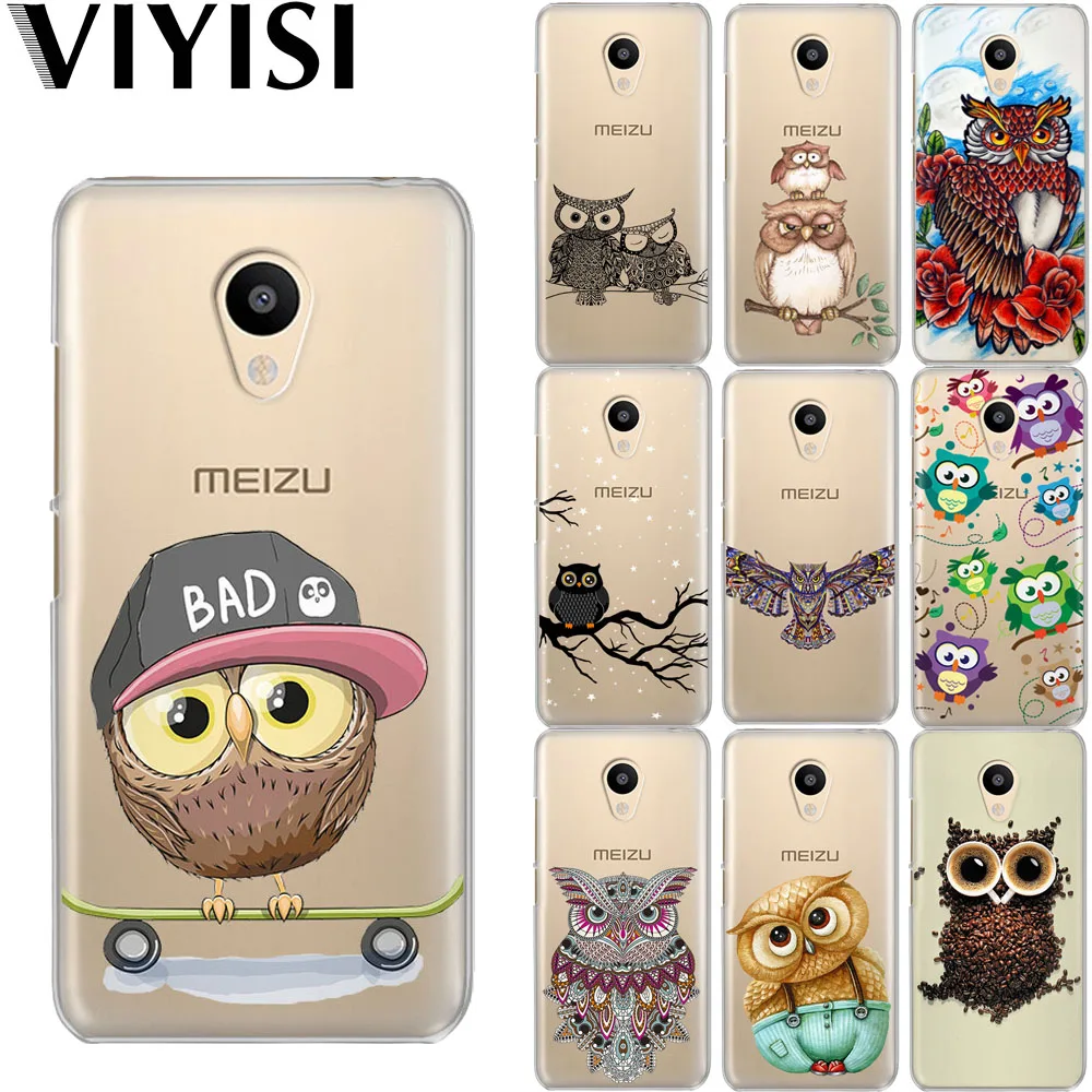 VIYISI For Meizu U20 10 M6 5 Note M5S 5C 5Mini M3s 3Note Pro6 Owl Animal Soft TPU Phone Case Shell Coque Cover |