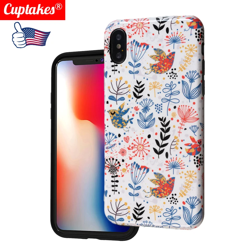 

Luxury Glossy Soft Silicone Case for Apple iPhone X 10 XS Max XR 7 Plus 8 6S 6 Full Cover Cute Korea Fly Bird Butterfly Glitter