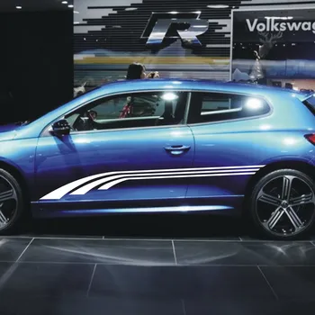 

Car Racing Sport stripe 78'' Lower Door Panel Decal for Scirocco Vinyl Motor sticker ZC1335