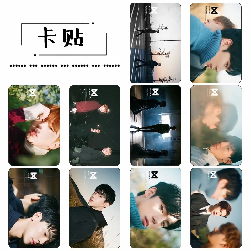 [MYKPOP]MONSTA X код B ПВХ кристальная карта наклейка KPOP Fans Коллекция 10 шт./компл.