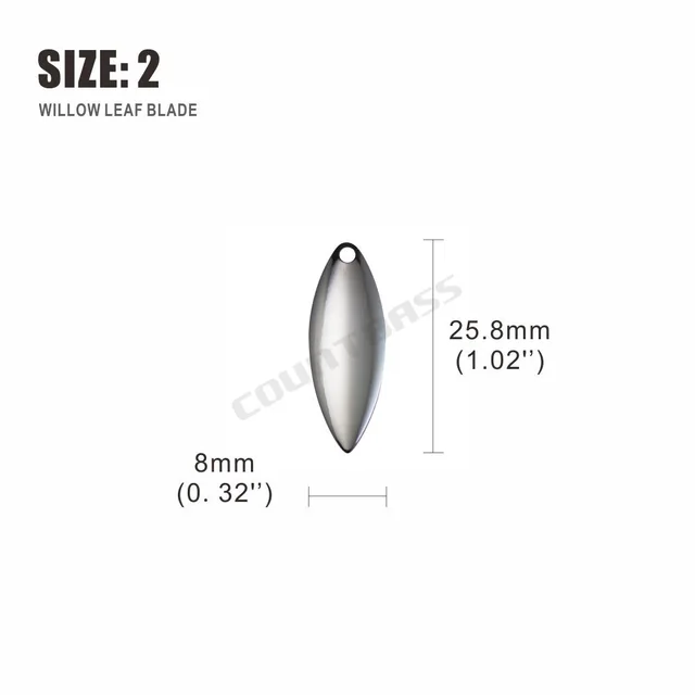 DIY Spinner Bait Fishing LuY pjBWWMU Details about / 50pcs Willow Spinner Blades Smooth Finish