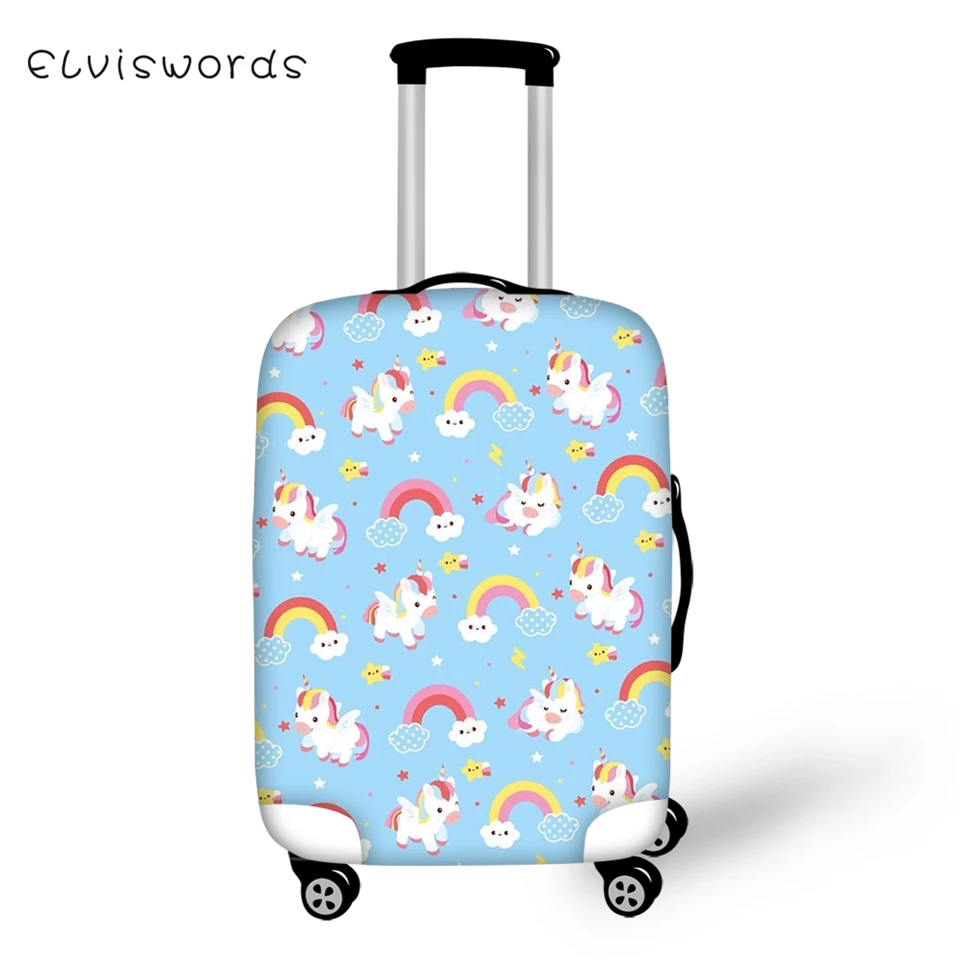 Защитный чехол ELVISWORDS с рисунками животных водонепроницаемый для багажа Kawaii