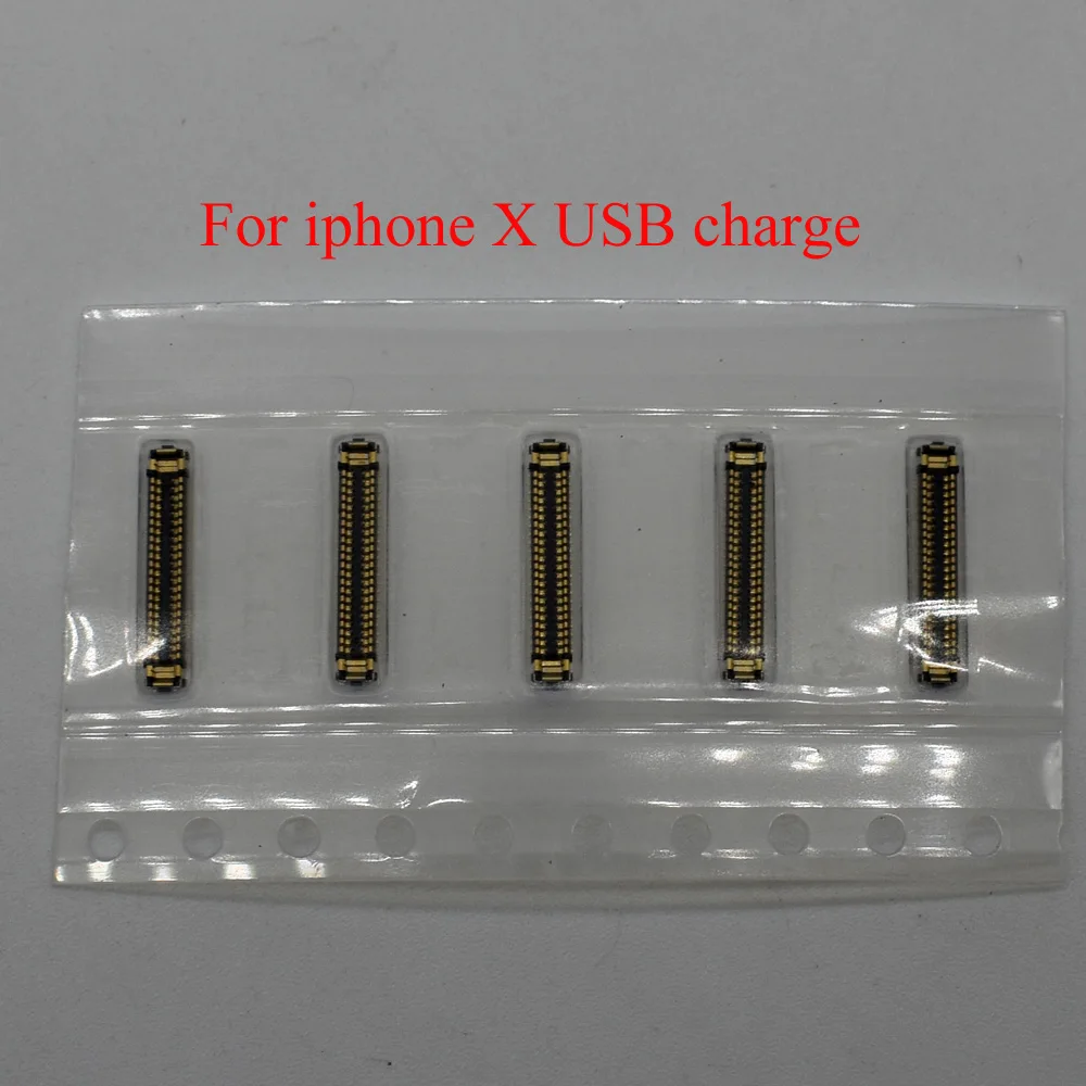 

10pcs Original new usb Charging Charger Dock Port Flex FPC Plug Connector on Motherboard mainboard for iPhone X