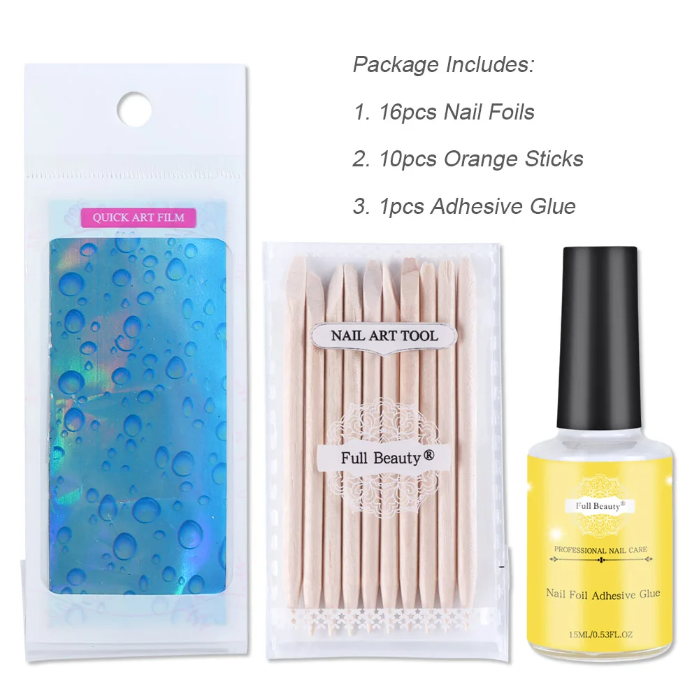waterdrop nail foil 764-1 set