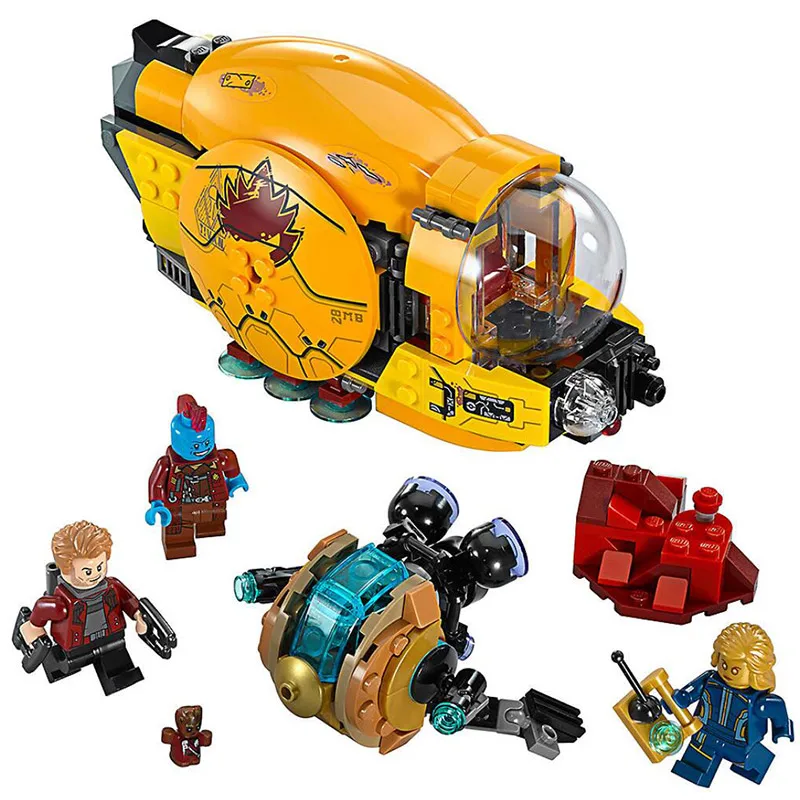 

Bela 10745 Super Heroes 76080 Ayesha's Revenge Guardians of the Galaxy Ravager Costume Building Block Compatible With Legoings
