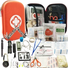 82 в 1 походный набор для выживания на открытом воздухе, набор для путешествий, многофункциональная Первая помощь, SOS, EDC, аварийные принадлежности, тактический инструмент для пустыни