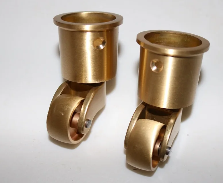 4PCS/LOT Wheel D25MM Copper Piano Caster Wheels Copper Furniture