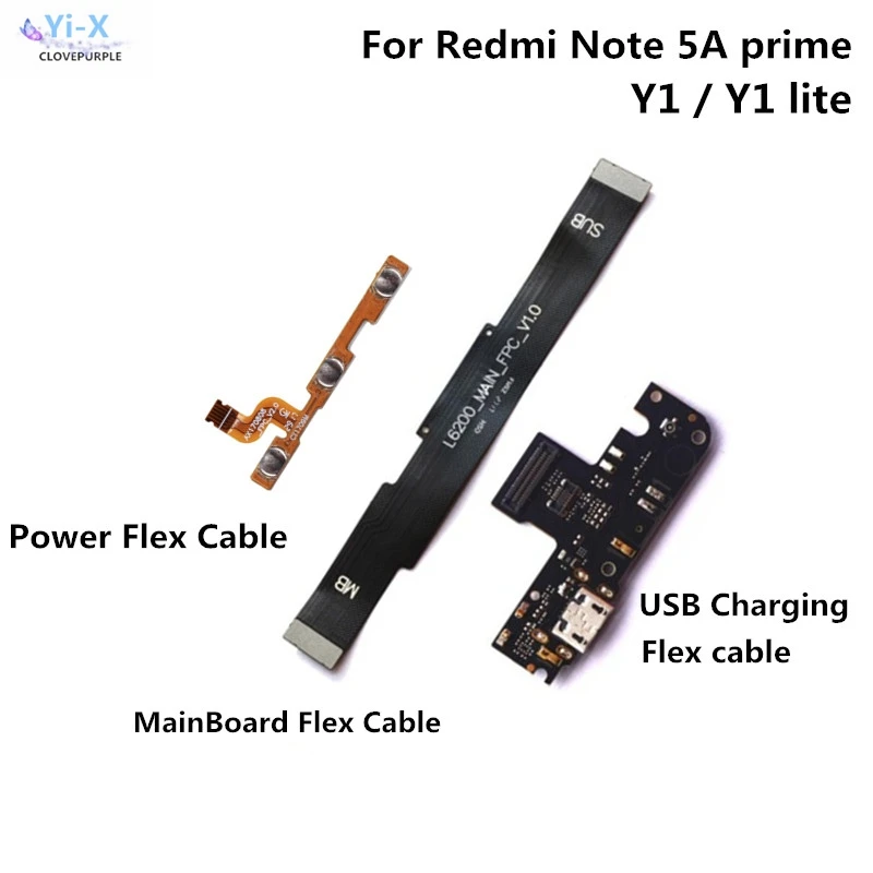 

Power volume & main mother board & USB charging charger board connector flex cable For Xiaomi Redmi Note 5A prime / Y1 /Y1 lite