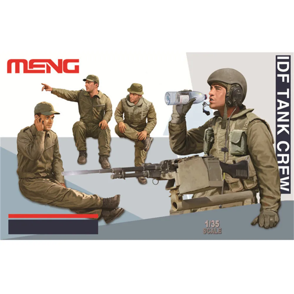 

OHS Meng HS002 1/35 IDF Tank Crew 4 Figures Set Miniatures Assembly figures Model Building Kits oh