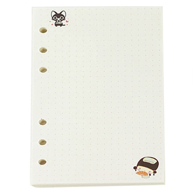 

A5 Cute colorful diary refills spiral notebook replace color core loose leaf stationery gift school planner ring binder paper