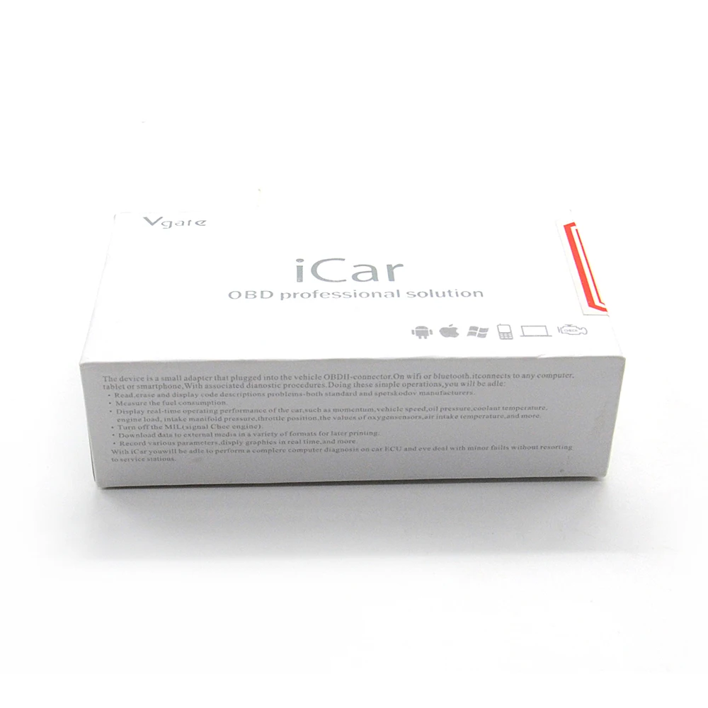 Vgate iCar3 wifi elm327 OBD/OBDII считыватель кодов транспортного средства iCar 3 Сканирование для iOS/Android/PC диагностический инструмент wifi iCar3