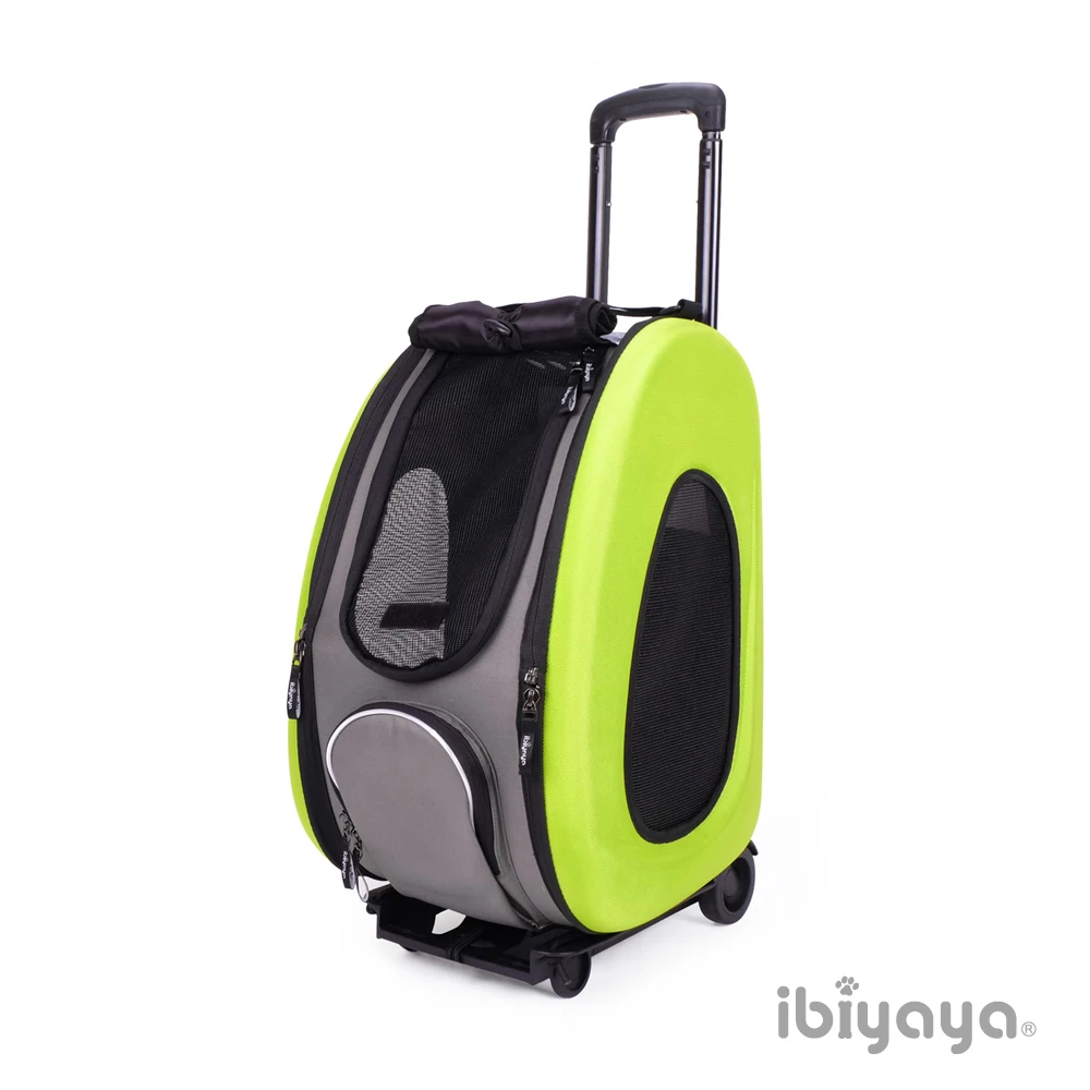 Ibiyaya 5in 1 EVA переноска для домашних животных/переноска на колесах мультифункциональная коляска для домашних животных/коляски для собак розовый зеленый синий серый оранжевый