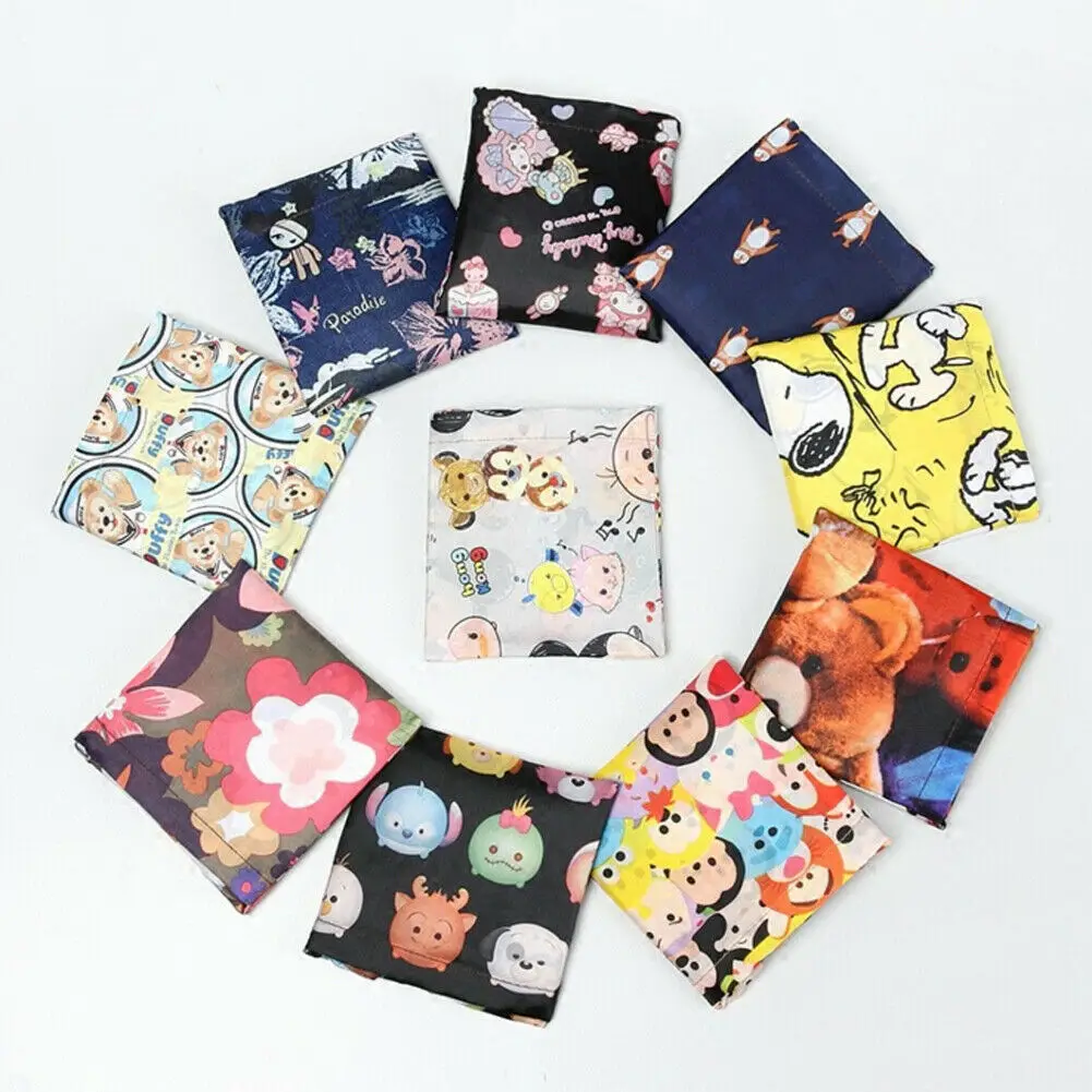 Женская многоразовая складная сумка для похода в магазин сумка модная Цветочная печать Складная рециркулирующая сумка для домашней организации Сумка-тоут