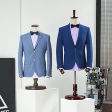 Props male half body mannequin showcase suit men’s clothing display mannequin men fabric mannequin with wooden arms