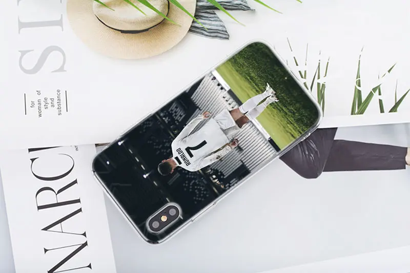 Transparent Soft Silicone Phone Case Real Cristiano Ronaldo Cr7