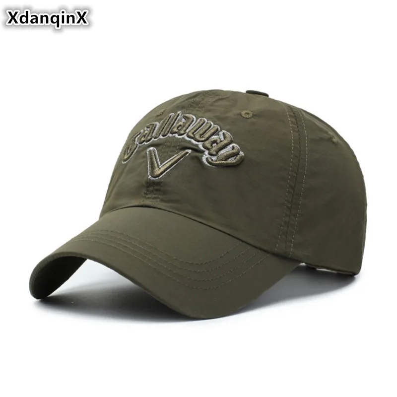 

XdanqinX Adult Women's Fashion Ponytail Cap Letter Embroidery Men's Baseball Cap Adjustable Size Personality Tongue Snapback Cap