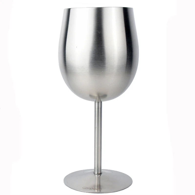 

European Stainless Steel Red Wine Cup Anti-broken Wine Glasses Stemware Creative Winecup Durable Drinkware Bar Tools