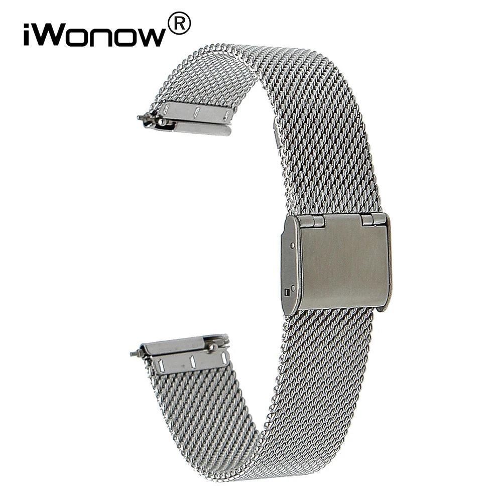 Milanese Watch Band Quick Release Strap for Seiko Citizen Casio Men