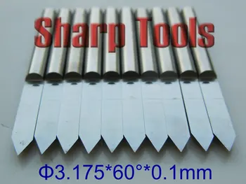 

0.1mm 60 Degree V Cutter CNC Router Bit Set Tungsten Carbide PCB Tools, Stable Engraving CNC Cutter Bits for Wood MDF 3D Router