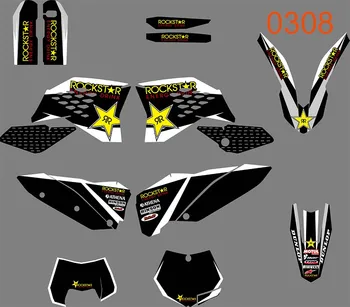 

4 STYLES TEAM 3M motorcycles GRAPHICS BACKGROUNDS DECALS STICKERS FOR KTM 125-525 SX SXF 2005 2006 2007-2011