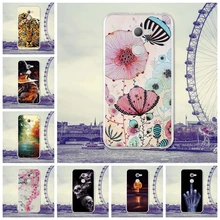 Per Alcatel A3 Cassa Del Telefono da 5.0 pollici Della Copertura Posteriore per Alcatel A3 Custodie A3 Del Silicone di TPU Borsette Coperture Del Telefono Della Pelle sacchetto di Pittura di Fiori(China)