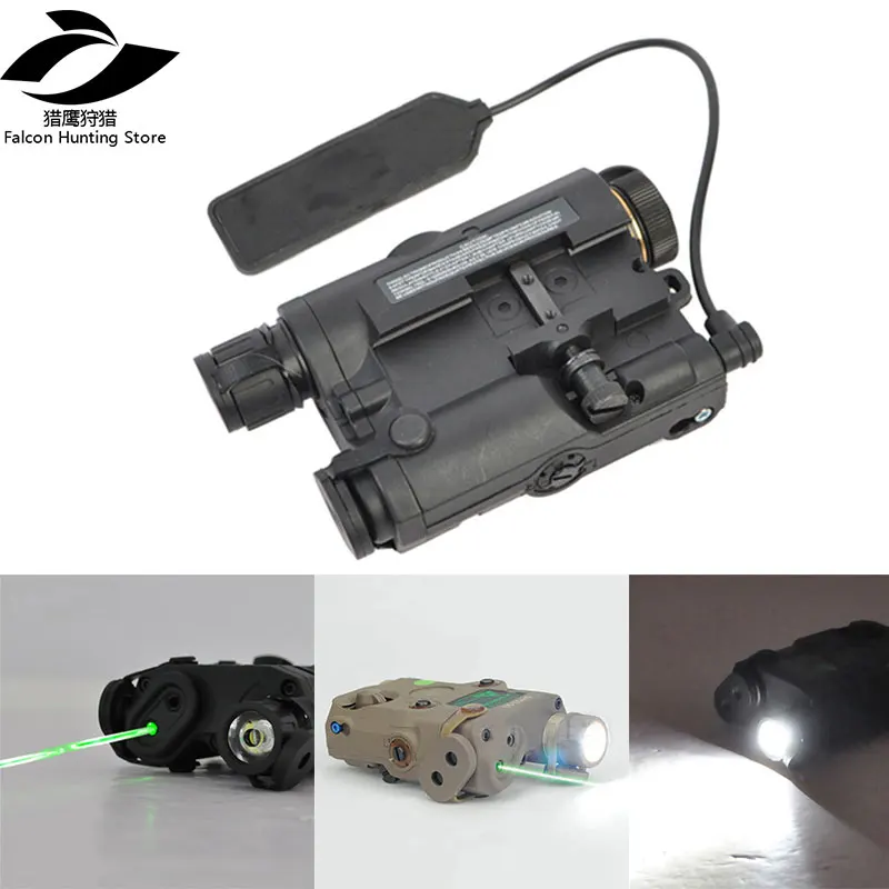 

Tactical Gun Light Accessory AN/PEQ-15 Green Dot Laser with White LED Flashlight & IR illuminator Hunting