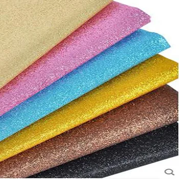 

25cm*34cm Sequin Glitter PU faux leather fabric DIY Handmade Sew Clothes Accessories Supplies