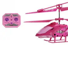Upgrade Induction RC Flying Toys LED Helicopter Skyline 3.5 Channel Remote Control kids Flying toys Gyro Pink New Mini Drone