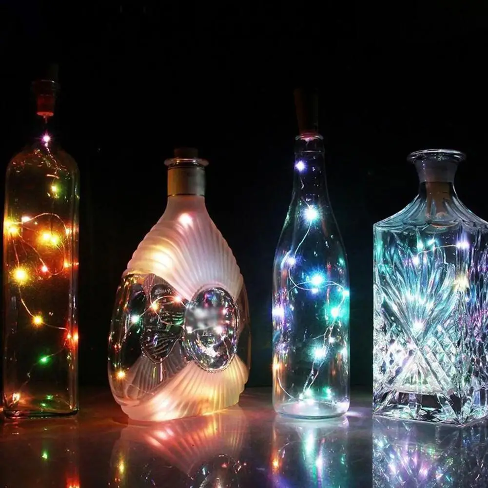 

15/20 LED Wine bottle light string led red wine cork light string cork Festive atmosphere lights