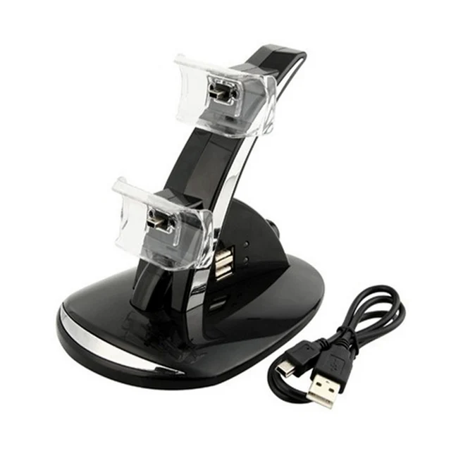 Best Price New Game Console Accessories Charging Station Joystick PS3 Dual Charger Dock for SONY PlayStation 3 Controller 
