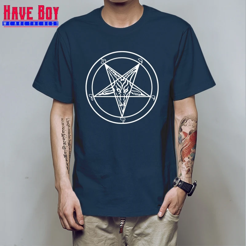 HAVE BOY/футболки с изображением Сатанинского козла бапхомета из мультфильма