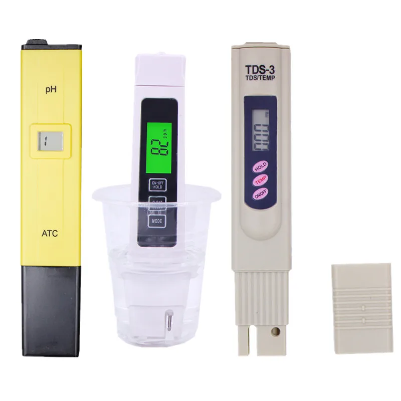 3 pcs/lot digital TDS EC Meter/Tester,PH meter,conductivity meter Pen