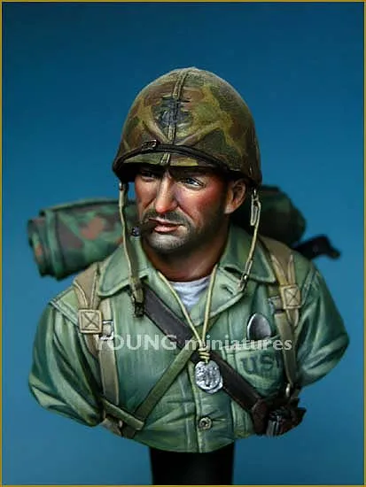 1/10 фигура из смолы USMC IWOJIMA 1945 грудь GK военная тема Второй мировой войны без