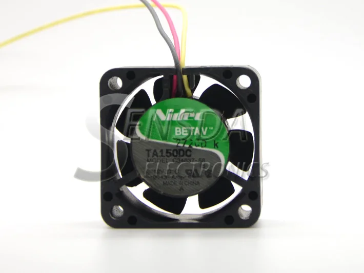 Вентилятор охлаждения с двумя шариковыми подшипниками Nidec 4020 C34637 58 4CM 0*40*20MM 12V