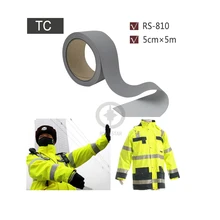 5cmx5m Grey Reflective TC Strip Sewed on Chaleco Reflector for Road Safety