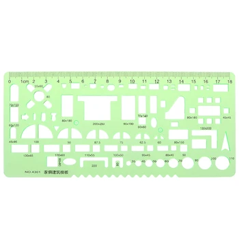 

Furniture Construction Black Scale Drafting Drawing Stationery Template Ruler