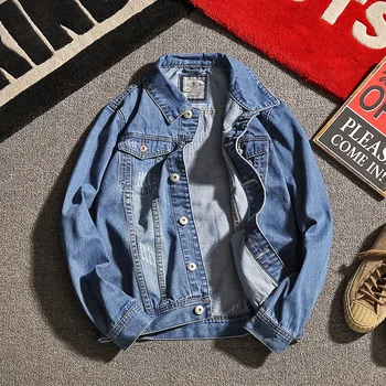 

2018 Fashion jacket spring New Jackets Casual Denim Jacket male spring Men