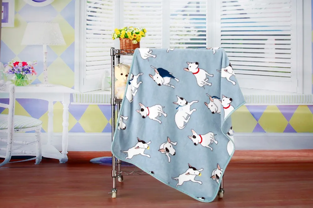 Японский мультфильм коралловый флис теплое одеяло кошка собака 100x80 см терьер ПЭТ Кошка Одеяло для собак одеяло плюшевый коврик