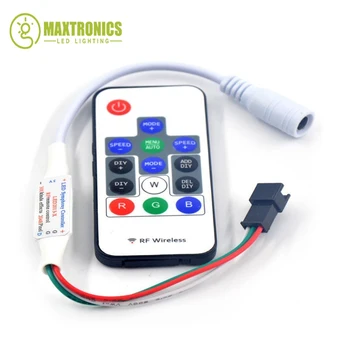 

Led2013-X Wireless RF14 Keys RGB Dream Magic Color Controller With 300 Kinds of Effects DC5V for WS2812B led strip module