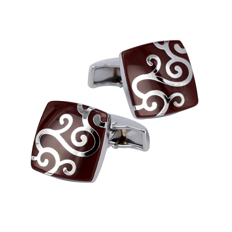 High Quality Hot Sale Stainless Steel Red Gemelos Fashion Cuff Links