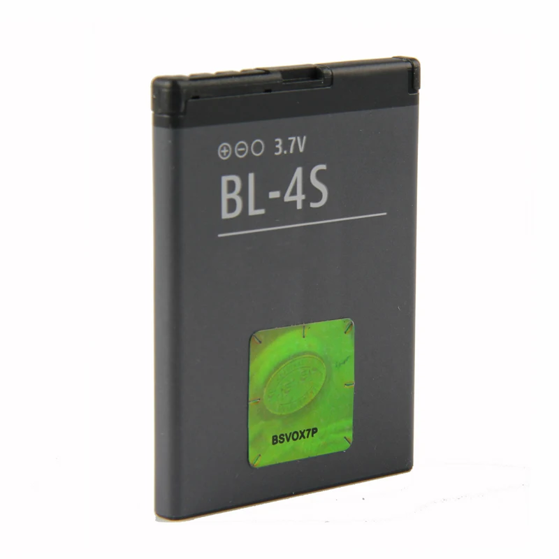 BL-4S Аккумулятор для телефона для Nokia 2680 slide 3600 slide 3710 fold 7020 7100 Supernova 7610 Supernova 860mAh