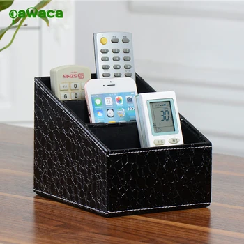 

Retro Home & Office Crocodile Pattern PU Leather Desktop Organizer Box Phone Remote Control Gadgets Stationery Storage Box